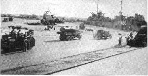 US paving in Guam on July 24, 1945